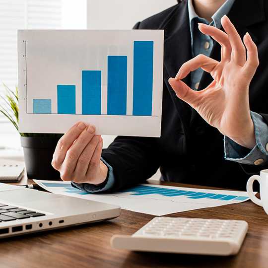 Business doing ok sign
